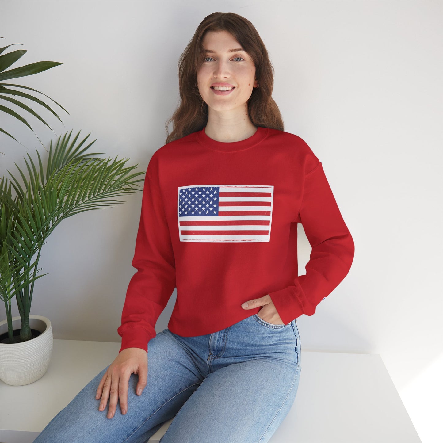 American Flag Unisex Crewneck Sweatshirt | Cozy Patriotic Sweater | Perfect for Independence Day, Casual Wear, Gifts for Him/Her, [...]