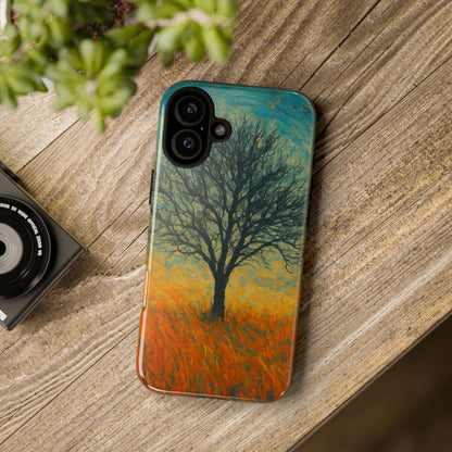 Artistic Phone Case with Tree Design, Nature Lover Gift, Unique Phone Cover, Holiday Present, Eco-friendly Tech Accessories - TRV