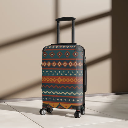 Southwestern Pattern Carry-On Suitcase — Boho Tribal Travel Luggage