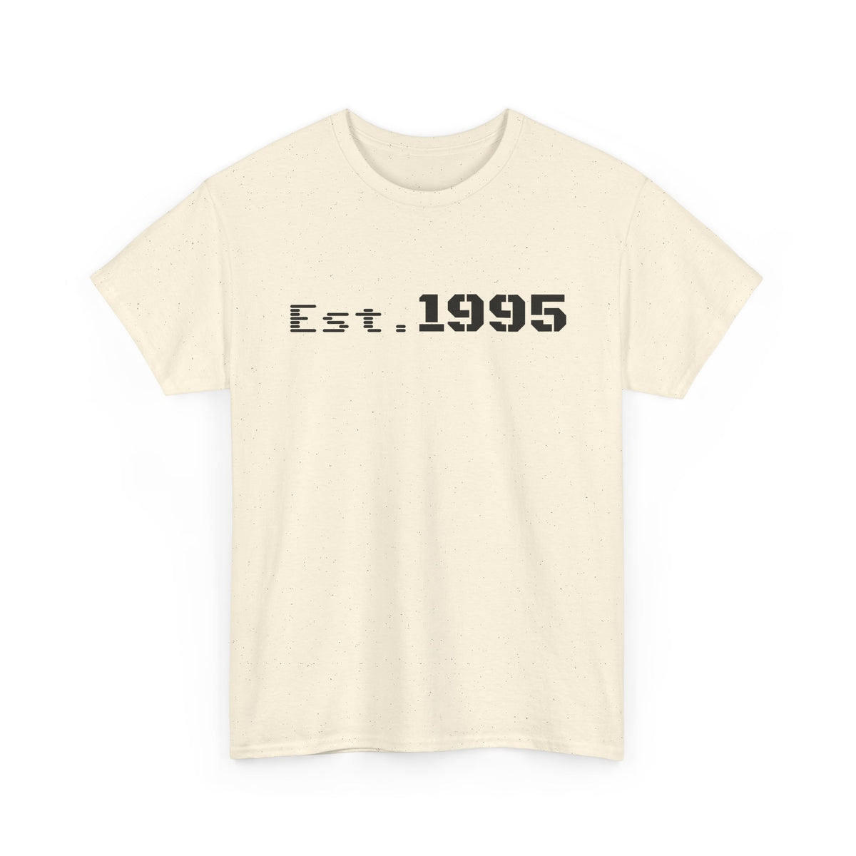 Vintage minimalist Est. 1995 T-shirt by Printify featuring a birthday design on a classic casual tee.