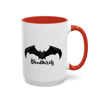 Bloodthirsty Bat Coffee Mug - Unique Halloween and Gothic Accents