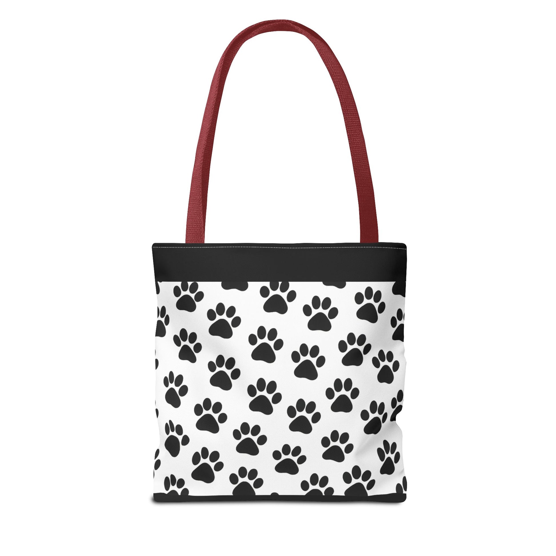 Eco-friendly paw print tote bag by Printify, featuring a stylish design, perfect for dog and cat lovers, made from durable material.