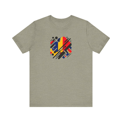 Artistic Heart Unisex Jersey Tee - Vibrant Graphic Tee, Casual Wear, Gift for Art Lovers, Birthday Surprise, Everyday Comfort - TRV