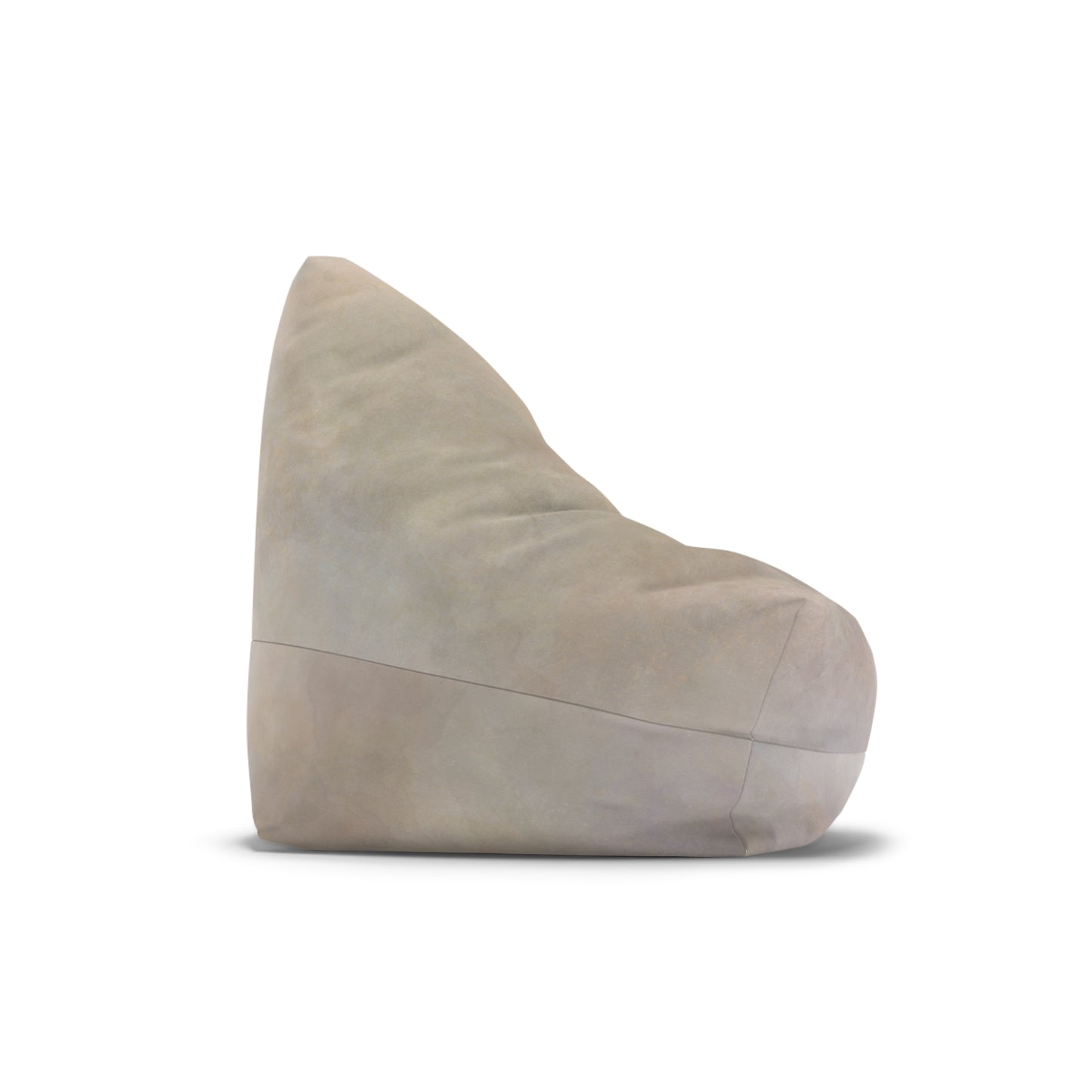 Neutral Marble Texture Bean Bag Chair Cover | Beige Stone Print