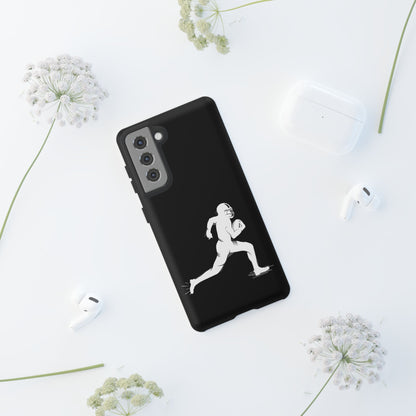 Football Player Phone Case, Tough Cases, Sports Phone Cover, Gift for Athletes, iPhone & Samsung Accessories, Running Player Design - TRV
