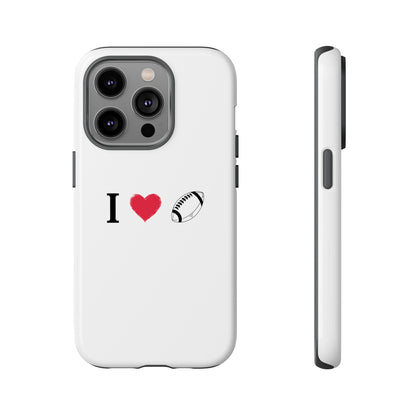 Football Love Phone Case - Tough Cases, Unique Sports Lover Gift, Personalized Cellphone Cover, Birthday Present, Sports Equipment - TRV