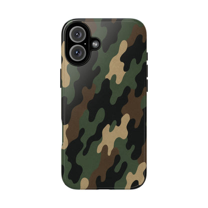 Camouflage Phone Case, Tough Cases, Military Style, Unique Phone Accessories, Gift for Him, Durable Phone Cover - TRV