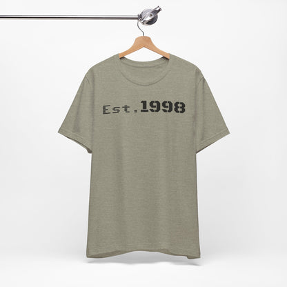 Vintage Est. 1998 Tee - Retro Unisex Shirt for Birthdays, Gifts, Everyday Wear, Casual Style, Nostalgia - TRV