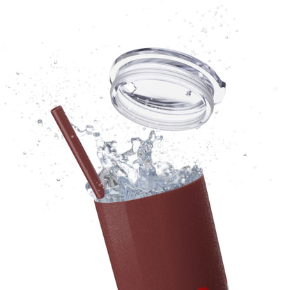 Skinny Tumbler — USA Flag 20oz Straw Tumbler (Patriotic Travel Cup)