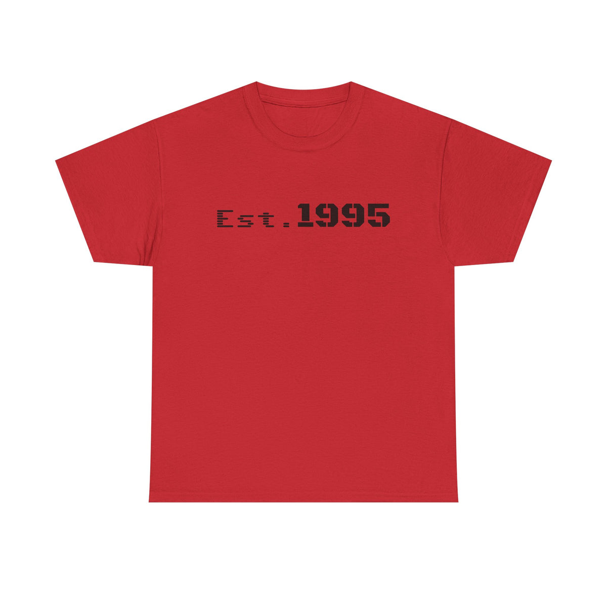 Vintage minimalist Est. 1995 T-shirt by Printify featuring a stylish birthday design on a casual unisex tee.