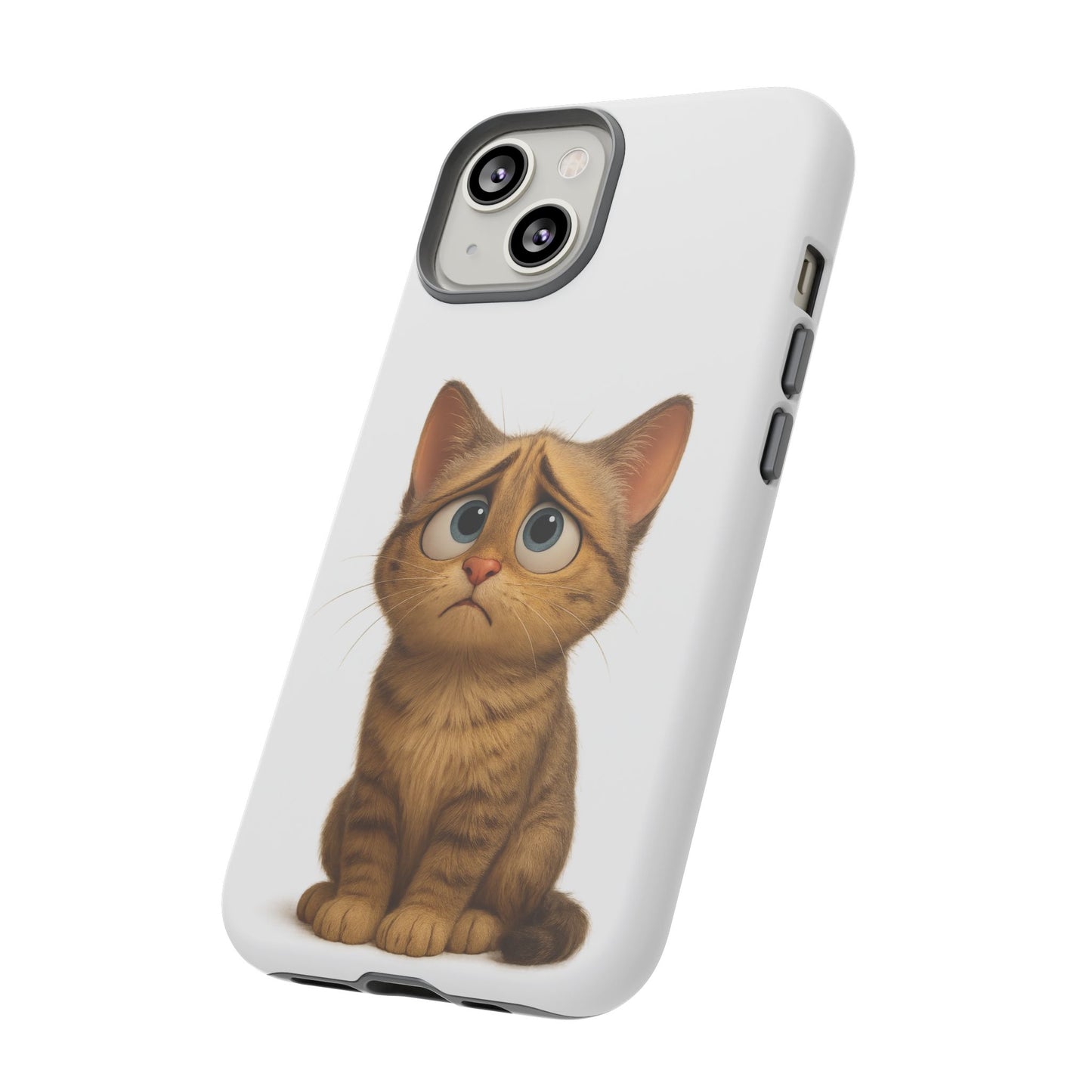Cute Cat Phone Case, Funny Kitty Case, Animal Lover Gift, Cat Lover Accessory, Unique Cat Design Case, Pet Mom Gift - TRV