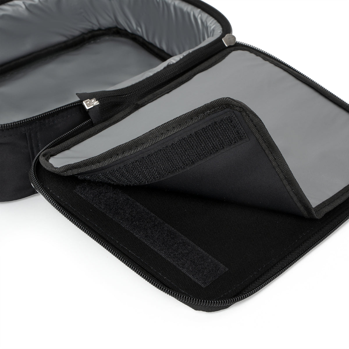 Insulated camo lunch bag by Printify with carry handle, perfect for school, work, and travel.