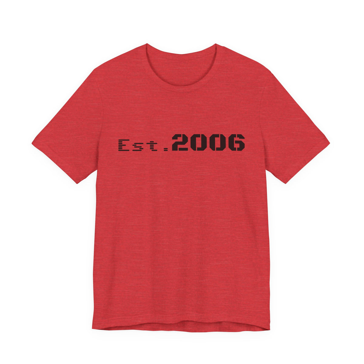Vintage-style "Established 2006" graphic T-shirt by Printify, featuring bold text and a distressed birthday design on soft fabric.