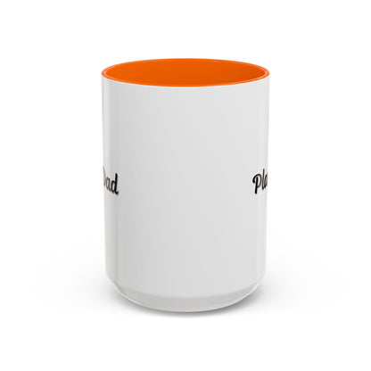 Black-handle Plant Dad coffee mug with plant illustrations, 11oz size, perfect for plant lovers and gift-giving.