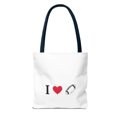 Football Lover's Tote Bag - Perfect for Game Day, Sports Events, Gifts for Fans, Eco-Friendly Carryall, Personal Use, Travel Bag - TRV