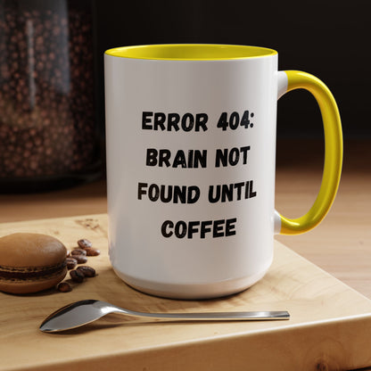 Error 404 Coffee Mug - Perfect for Your Daily Brew, Gift for Programmers, Humor for Coffee Lovers, Office Desk Decor, Nerdy Kitchenware