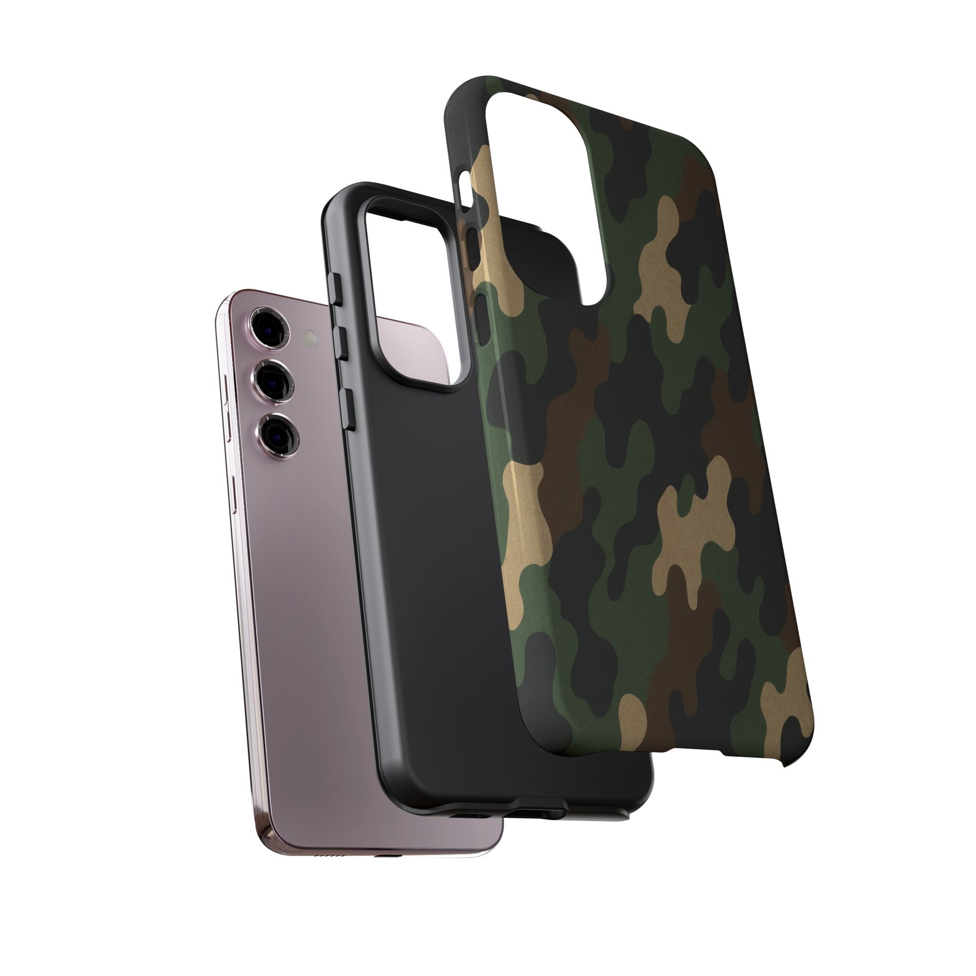 Camouflage Phone Case, Tough Cases, Military Style, Unique Phone Accessories, Gift for Him, Durable Phone Cover - TRV