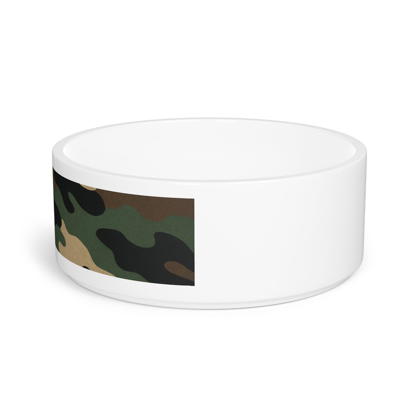 Camouflage Pet Bowl, Custom Pet Dish, Dog Bowl, Cat Bowl, Military Style Pet Dish, Unique Pet Accessories - TRV