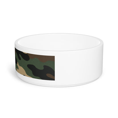 Camouflage Pet Bowl, Custom Pet Dish, Dog Bowl, Cat Bowl, Military Style Pet Dish, Unique Pet Accessories - TRV