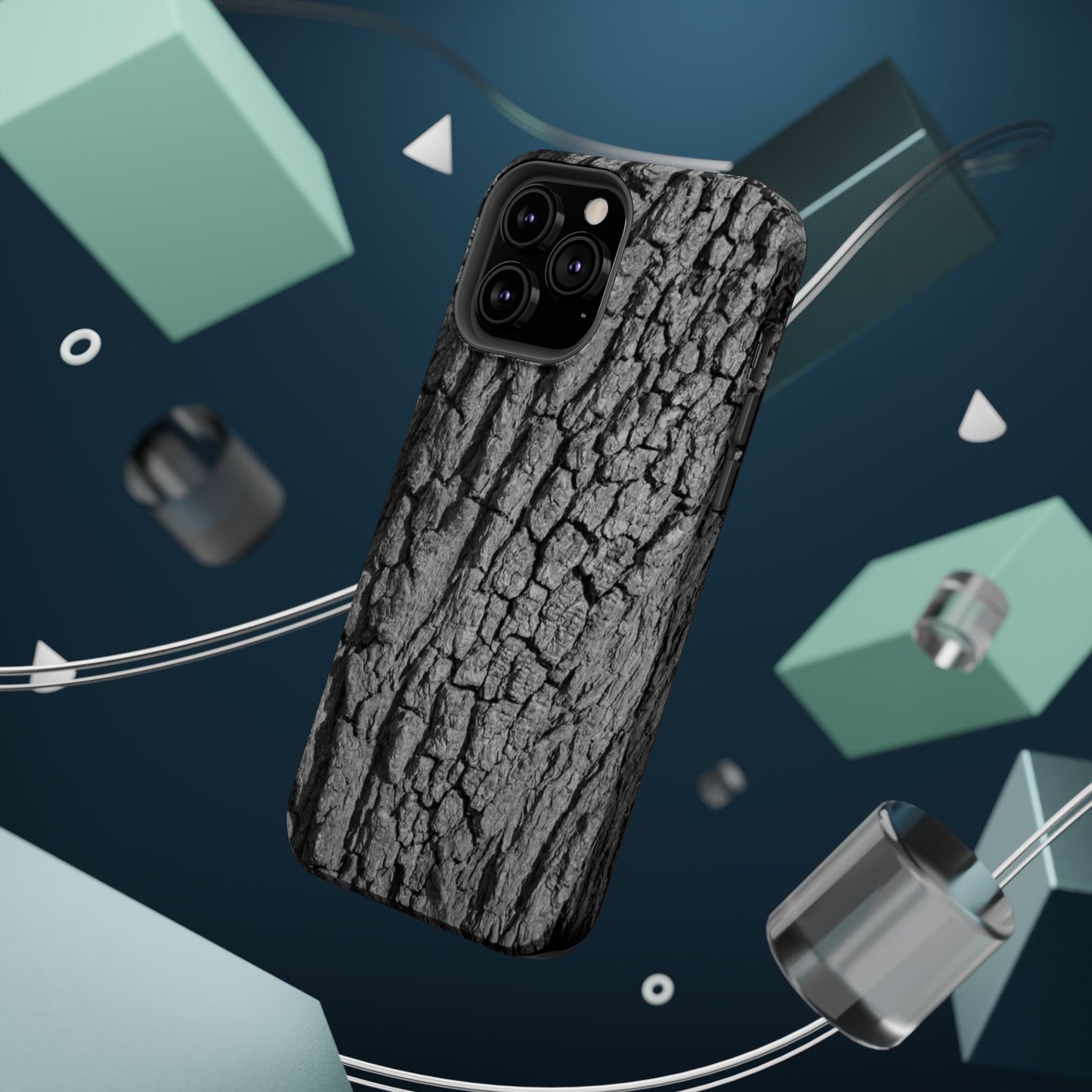 Bark Texture Magnetic Impact Phone Case