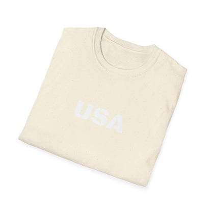 USA Unisex Softstyle T-Shirt, Casual Tee, Patriotic Apparel, Independence Day Gift, Everyday Wear, Comfortable Fashion
