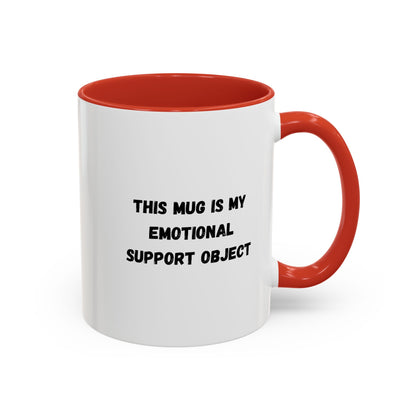 Emotional Support Coffee Mug, Funny Gift for Coffee Lovers, Unique Office Mug, Self-Care Gift, Cute Ceramic Mug