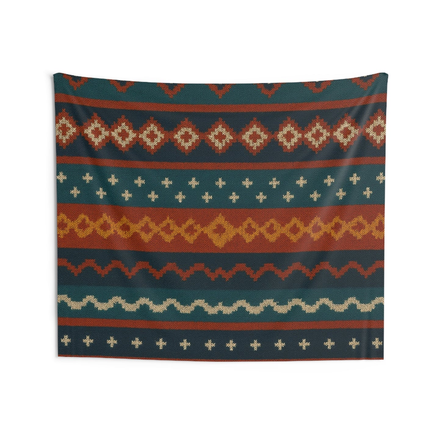 Southwestern Pattern Wall Tapestry – Boho Tribal Geometric Decor