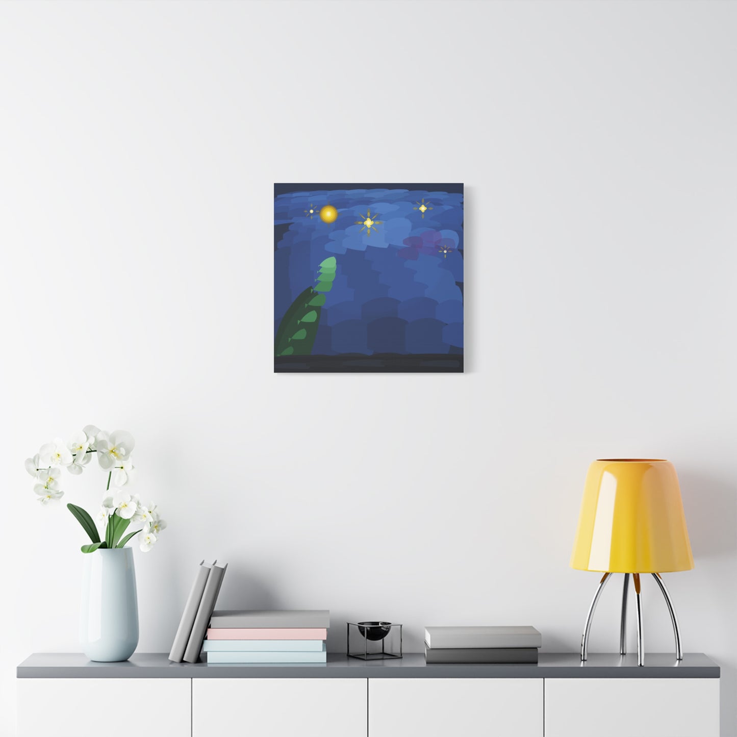 Starry Night Vortex Matte Canvas Stretched 1.25" | Impasto Brushstroke Reproduction