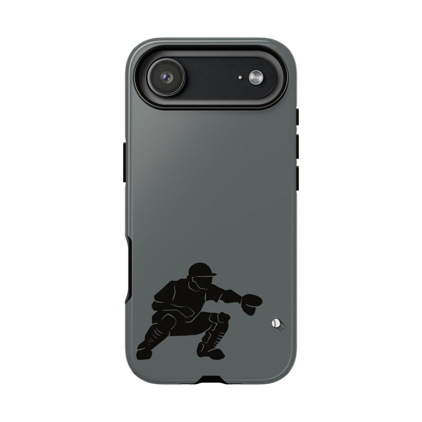 Baseball Catcher Phone Case, Sports Phone Accessory, Tough Cases, Gift for Athletes, Sports Fan Merchandise, Unique Design - TRV