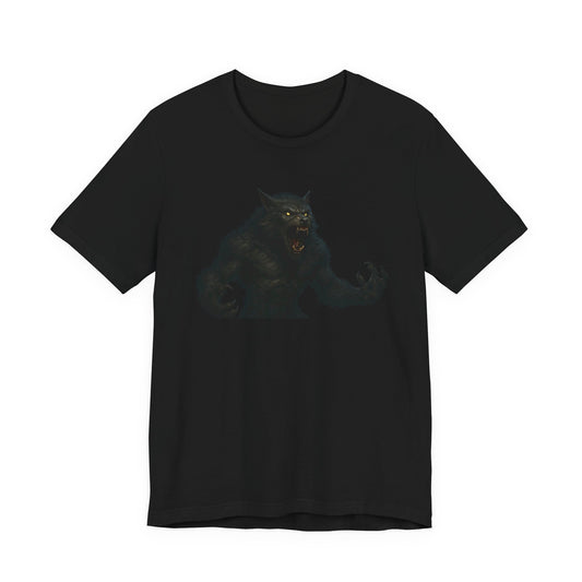 Vintage horror werewolf graphic T-shirt - view 2