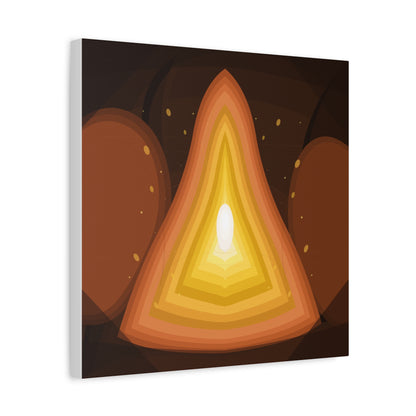 Concentric Fire Furnace Cross-Section Matte Canvas