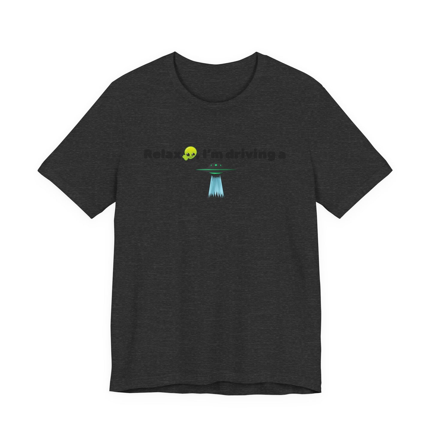 Alien Driving Unisex Tee - Fun Casual Shirt, Gifts for UFO Lovers, Quirky Humor T-Shirt, Perfect for Road Trips, Unique Birthday Present