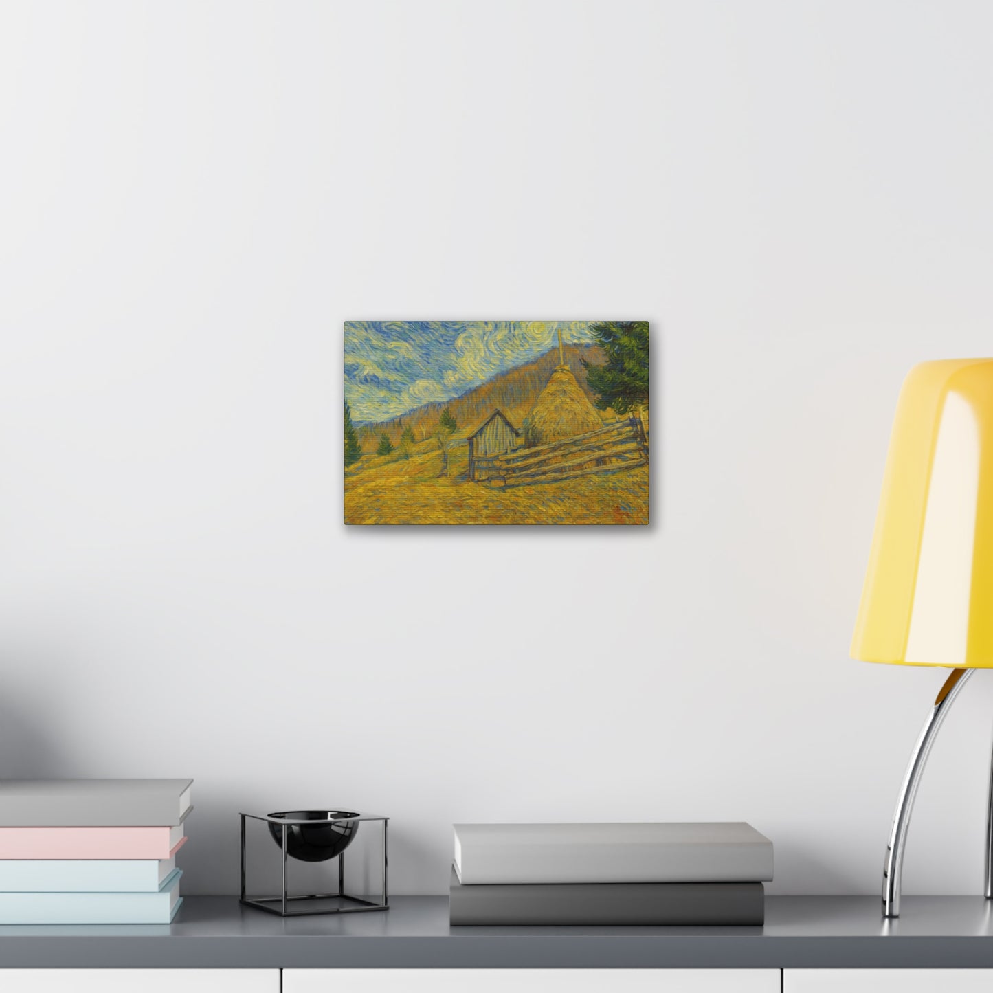 Vincent Van Gogh Inspired Canvas Print, Rustic Home Decor, Wall Art, Gift for Art Lovers, Country Landscape, Unique Art Piece - TRV