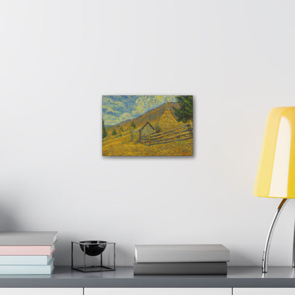 Vincent Van Gogh Inspired Canvas Print, Rustic Home Decor, Wall Art, Gift for Art Lovers, Country Landscape, Unique Art Piece - TRV