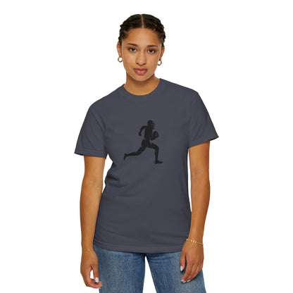 Football Player Graphic Unisex T-Shirt, Casual Sports Tee, Gift for Athletes, Workout Shirt, Everyday Wear, Unique Running Apparel