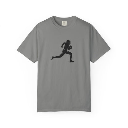 Football Player Graphic Unisex T-Shirt, Casual Sports Tee, Gift for Athletes, Workout Shirt, Everyday Wear, Unique Running Apparel