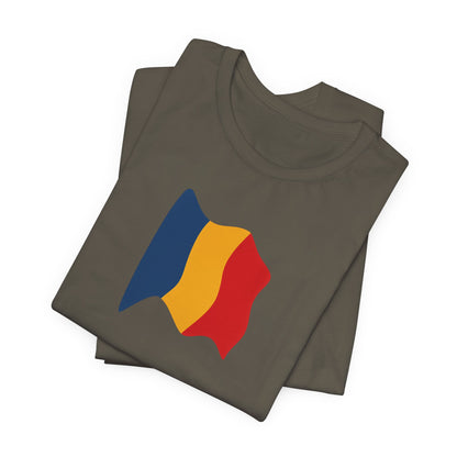 Romanian Flag Unisex Short Sleeve Tee, Casual Shirt, Travel T-Shirt, Gift for Romanians, Summer Outfit, Everyday Wear