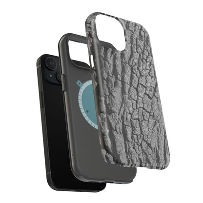 Bark Texture Magnetic Impact Phone Case