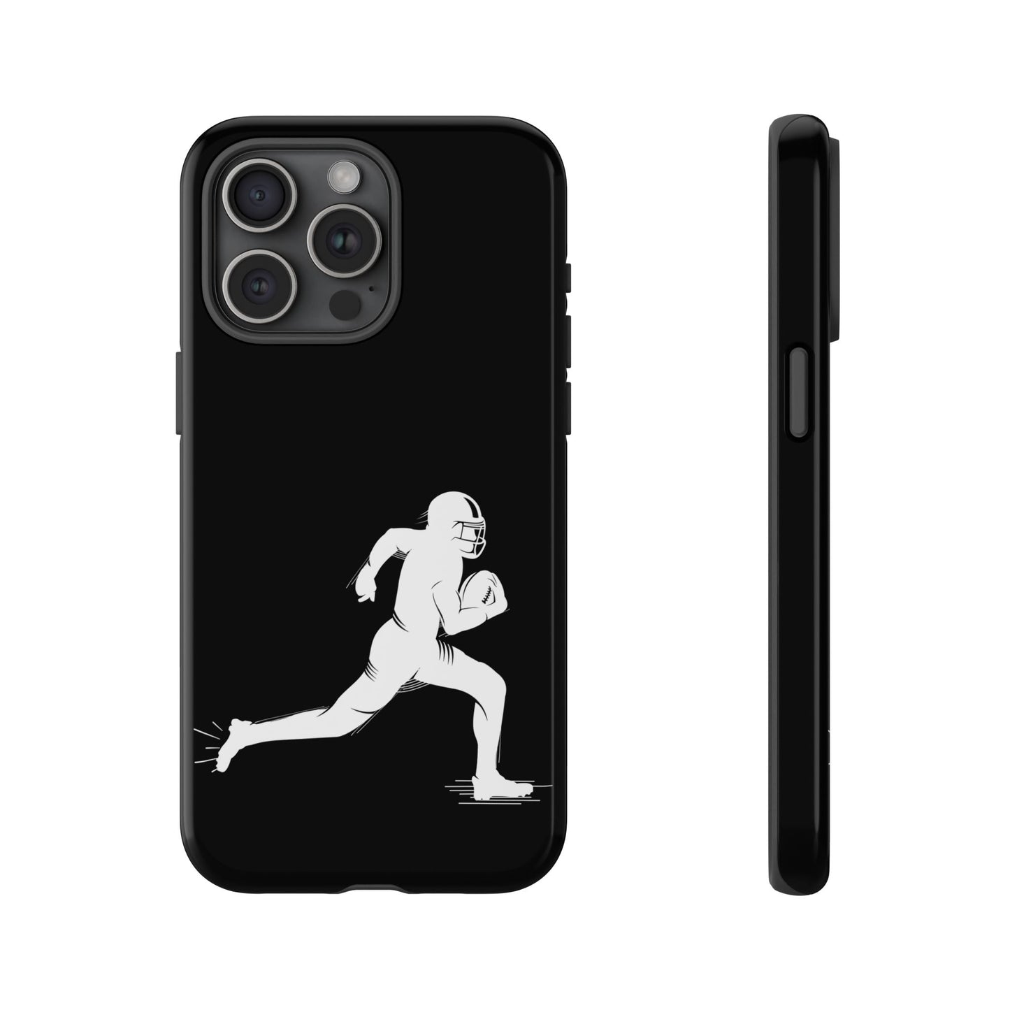Football Player Phone Case, Tough Cases, Sports Phone Cover, Gift for Athletes, iPhone & Samsung Accessories, Running Player Design - TRV