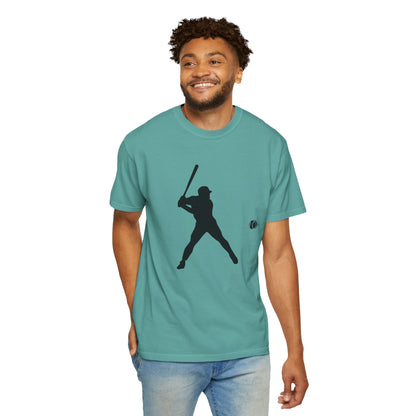 Unisex Baseball Silhouette Tee, Casual Wear, Sports Fan Apparel, Gift for Athletes, Summer Outing Outfit, Soft Cotton Shirt
