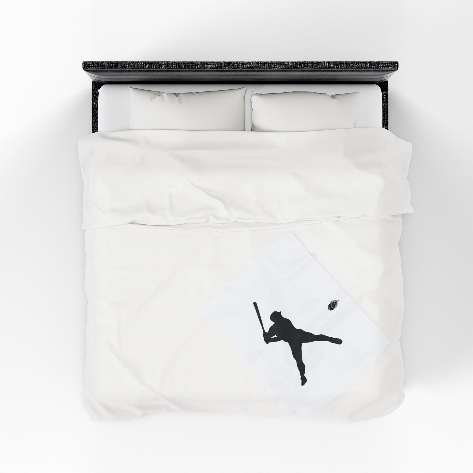 Baseball Player Plush Blanket | Soft Sports Throw, Cozy Gift for Athletes, Home Decor, Game Day Blanket, Perfect for Birthdays - TRV