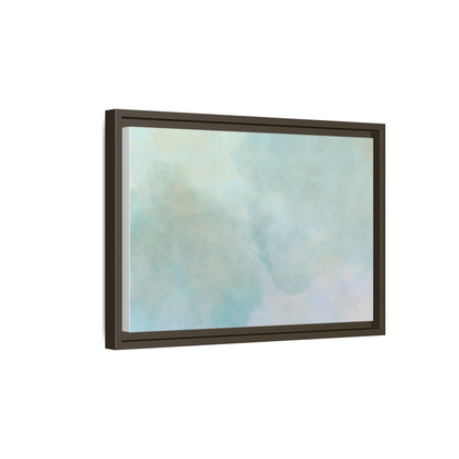Soft abstract pastel watercolor on matte canvas by Printify, featuring gentle colors and artistic brushstroke details.