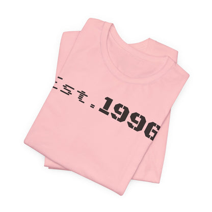 Established 1996 Unisex T-Shirt, Vintage Year Tee, Birth Year Gift, Casual Fashion, Personalized Graphic Tee - TRV