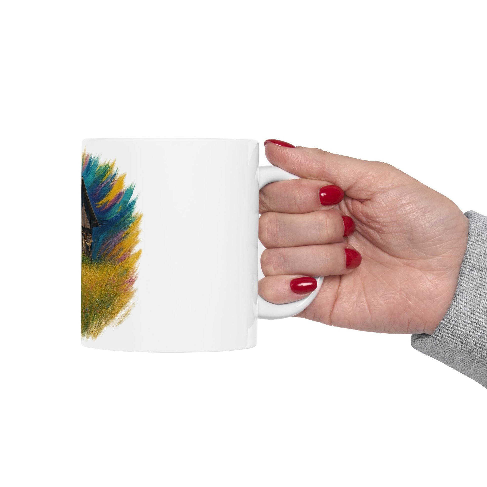 Vibrant Landscape Ceramic Mug for Nature Lovers - Perfect for Coffee, Tea, Gifts, Home Decor, 11oz & 15oz - TRV