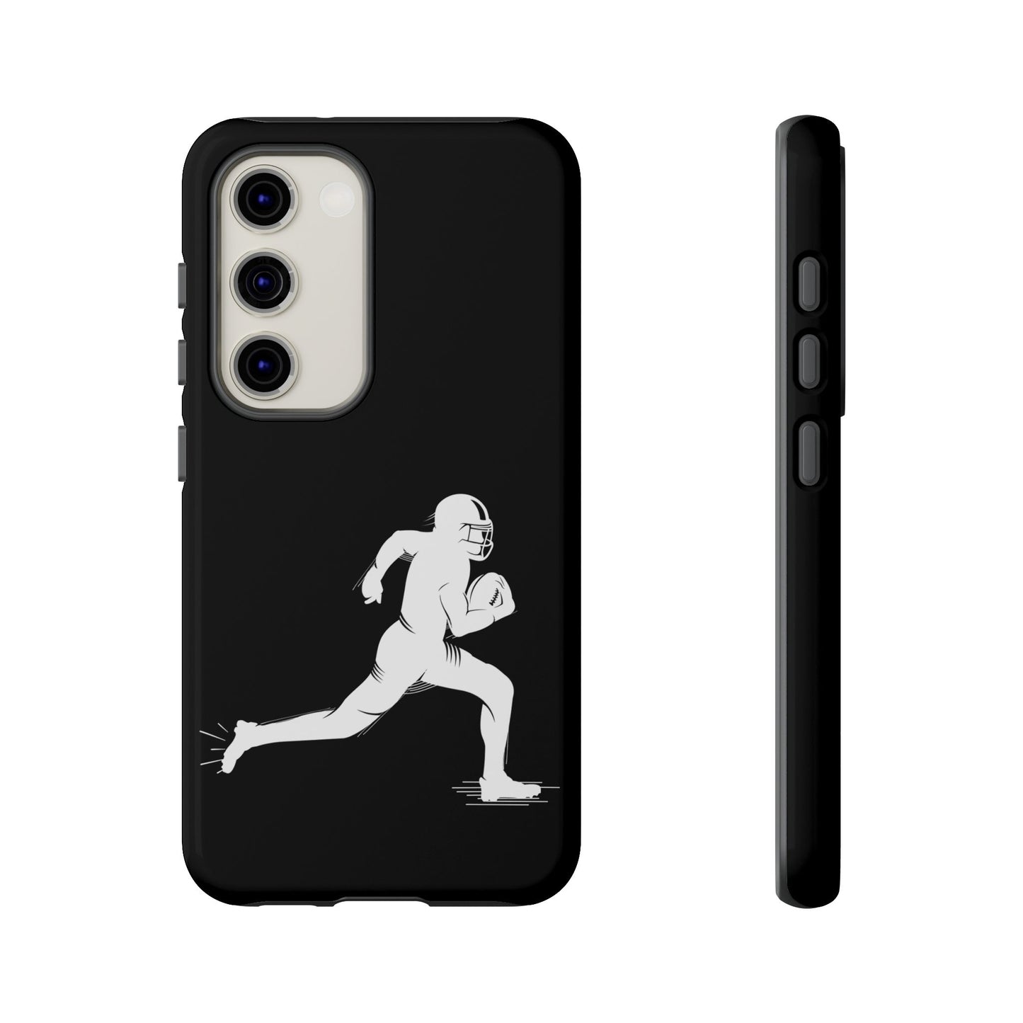 Football Player Phone Case, Tough Cases, Sports Phone Cover, Gift for Athletes, iPhone & Samsung Accessories, Running Player Design - TRV