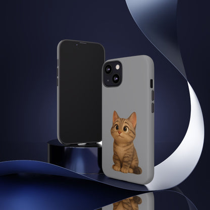 Cute Cat Phone Case, Kawaii Pet Accessory, Gift for Cat Lovers, Animal Phone Cover for Kids, Unique Kitty Design, Birthdays, Holidays - TRV