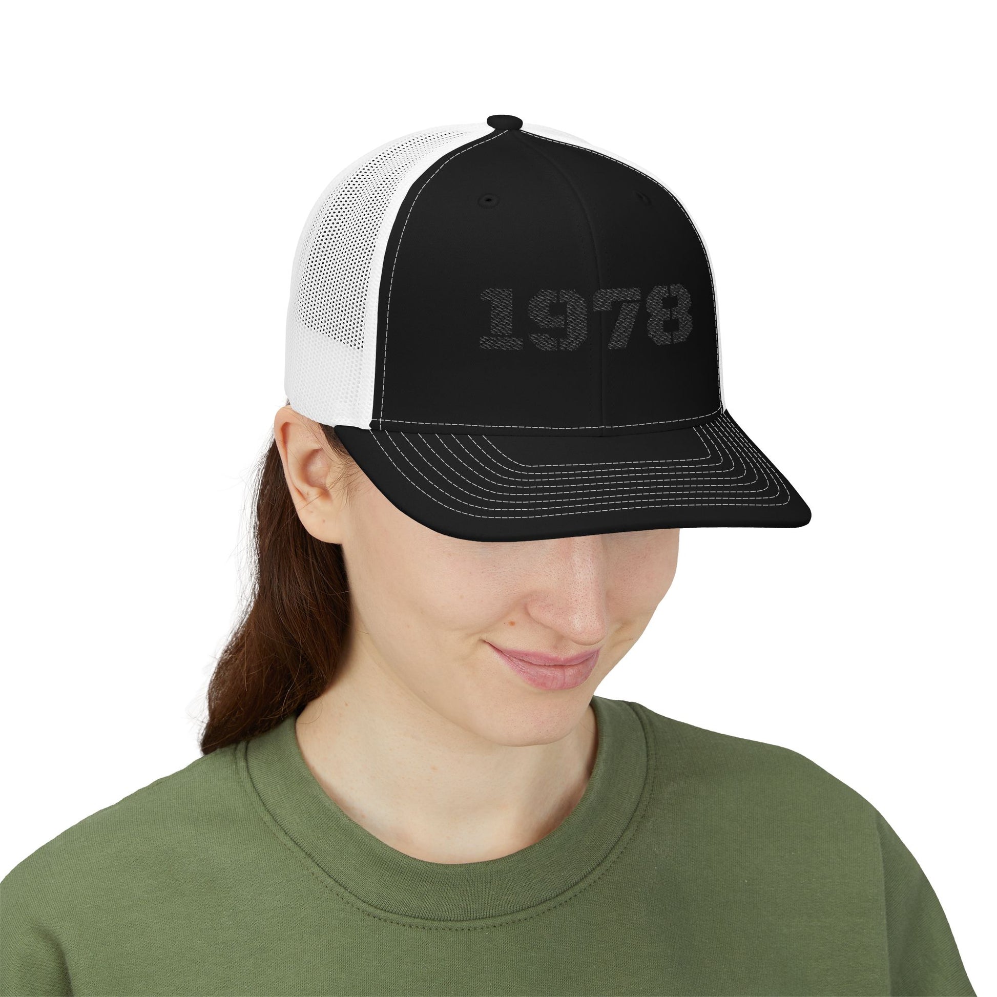 Custom Embroidered Snapback Trucker Cap | Birthday Gift, Fashion Accessory, Casual Wear, Unisex Gift, Vintage Style Hat - TRV