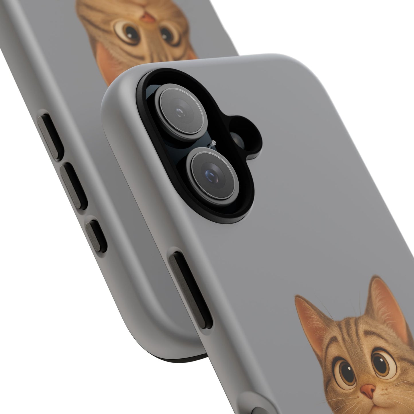 Cute Cat Phone Case, Kawaii Pet Accessory, Gift for Cat Lovers, Animal Phone Cover for Kids, Unique Kitty Design, Birthdays, Holidays - TRV