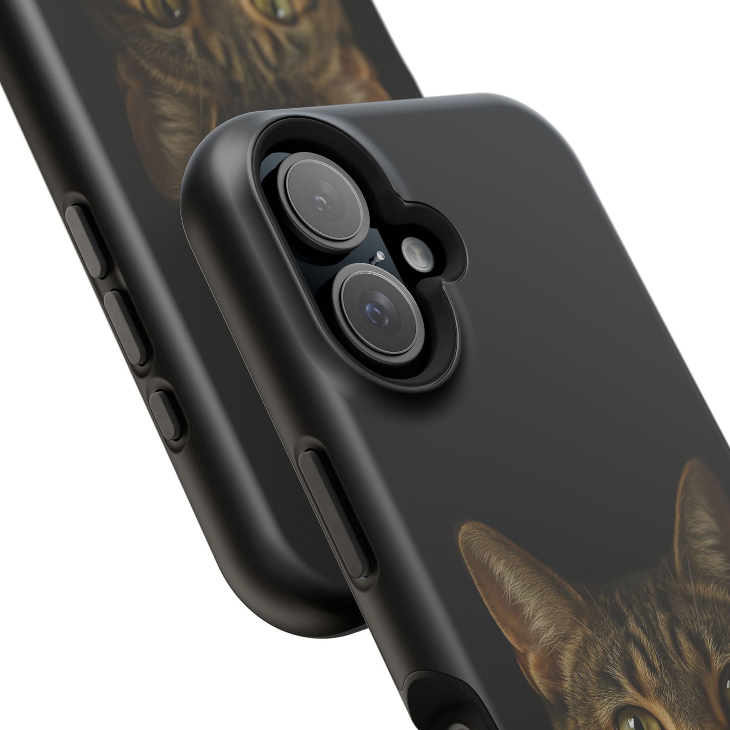 Magnetic Impact-Resistant Phone Case — Realistic Tabby Cat Portrait