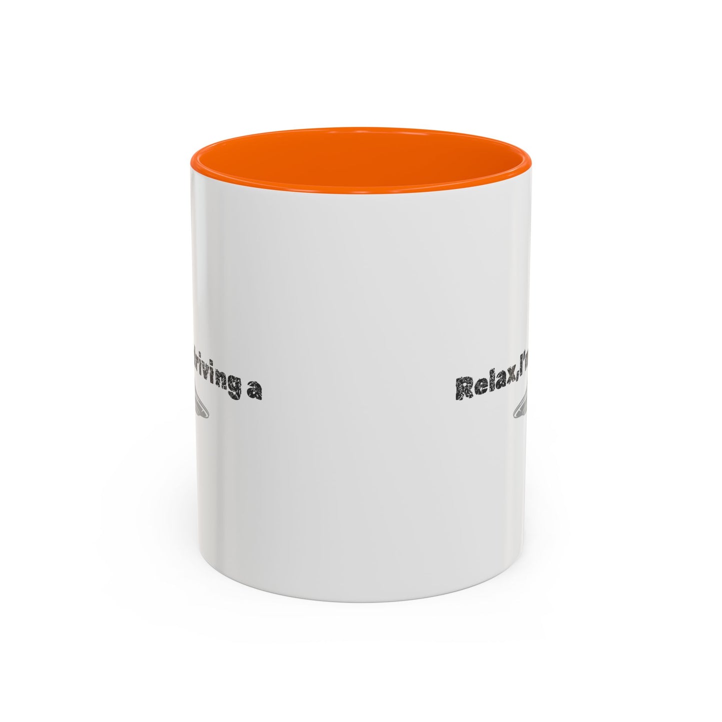 Coffee Mug — “Relax, I’m Driving” UFO Accent Ceramic Mug (11/15 oz)